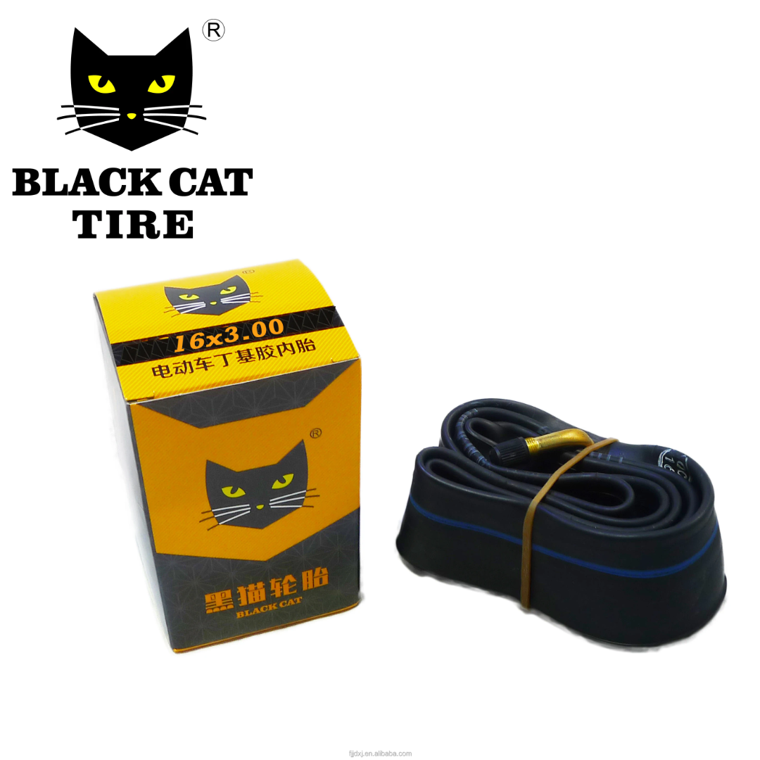 Black Cat Tire 16x3.00 Tubo Interior de Butilo para Ebike - Paquete de 2