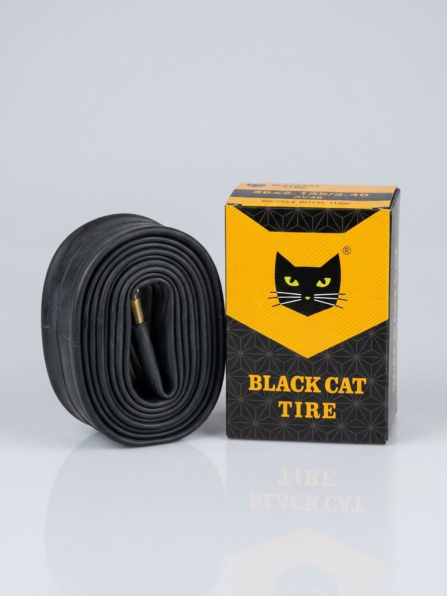 Black Cat Tire 26x2.125-2.40 AV48 Tubo Interior Paquete de 2