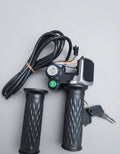 Kit de manillar para ebike con acelerador giratorio, pantalla LCD y llave