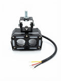 Luz LED doble lente 12V-84V para ebike y motocicleta con soporte de manillar