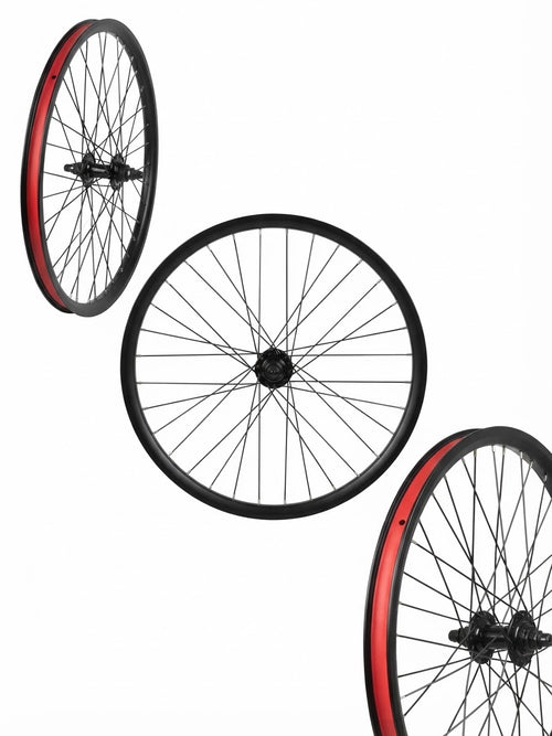 Aro frontal 26x20 pulgadas exterior negro interior rojo para bicicleta eléctrica