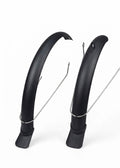 Guardafangos delantero y trasero 26 pulgadas negro mate para bicicleta
